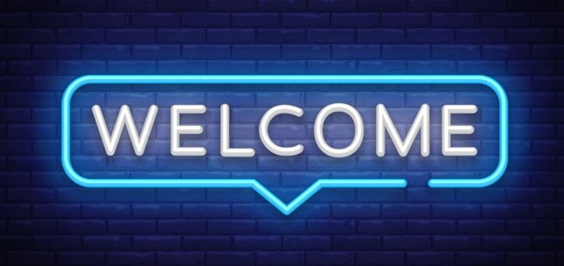Welcome Sign Neon